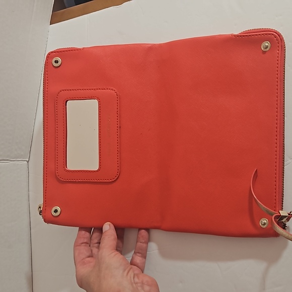 Stella & Dot Hello Gorgeous Double Zip mirrored card carrier clutch - Picture 6 of 11